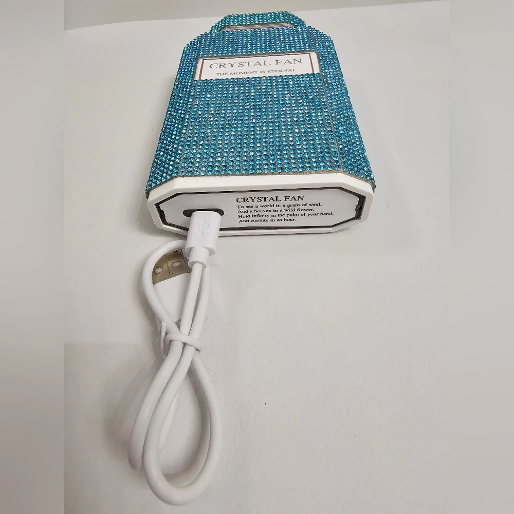 Handheld Rhinestone Fan - Picture 4 of 5